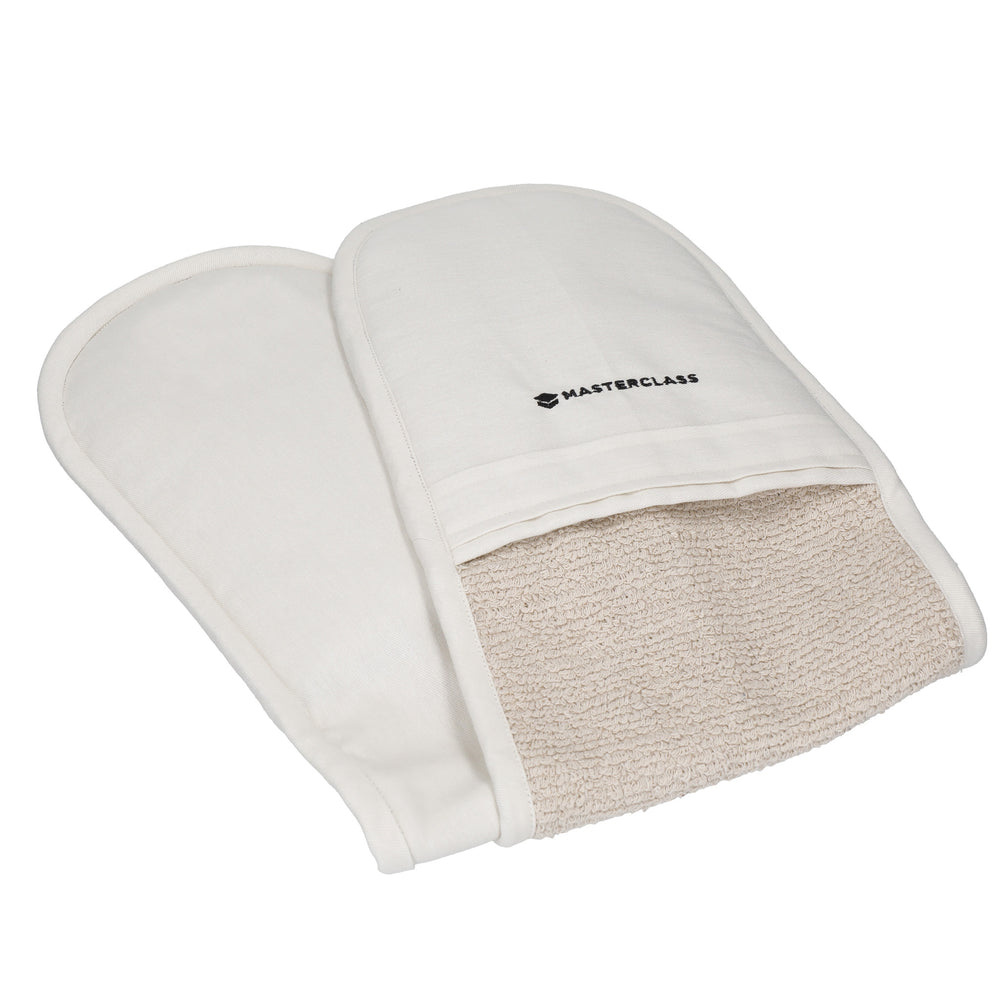 MasterClass Deluxe Professional Double Oven Glove - Cream image 1