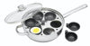 KitchenCraft Stainless Steel 28cm Six Hole Egg Poacher image 1