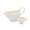 2pc Porcelain Tableware Set with Sauce Boat, 75ml and Gravy Boat, 400ml - White Basics image 1