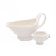 2pc Porcelain Tableware Set with Sauce Boat, 75ml and Gravy Boat, 400ml - White Basics