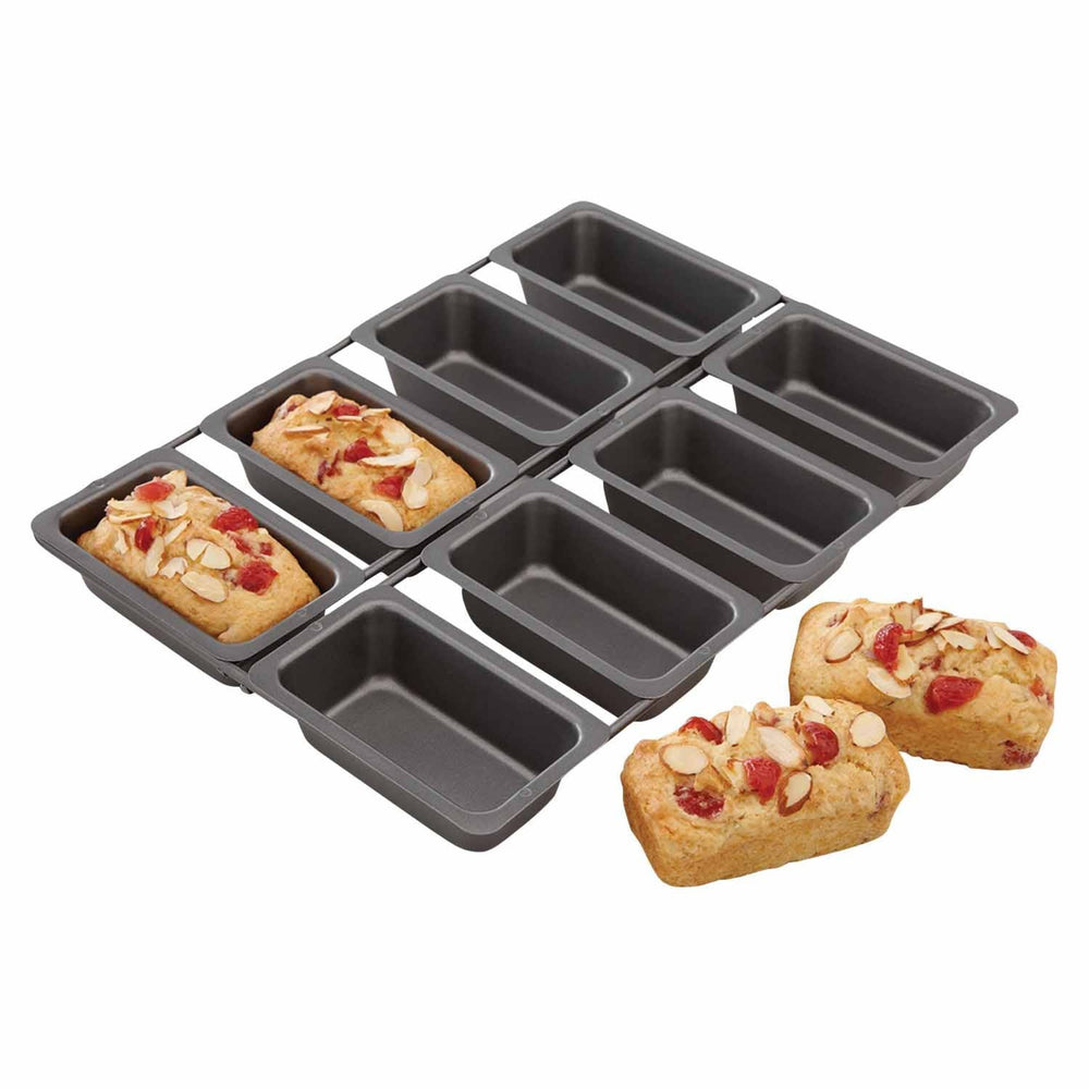 Chicago Metallic Non-Stick Eight Hole Mini Loaf Pan image 1