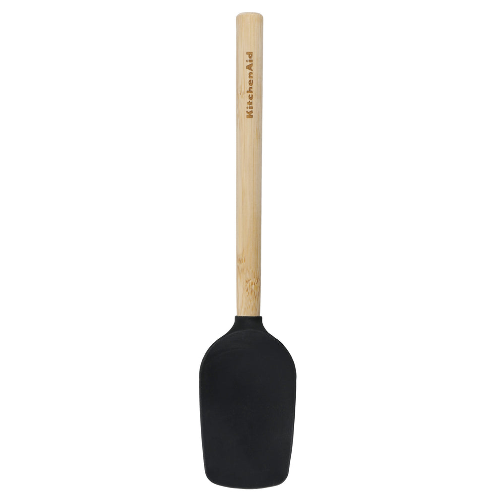 KitchenAid Heat Resistant Bamboo Spoon Spatula with Silicone Head, up to 260°C image 1