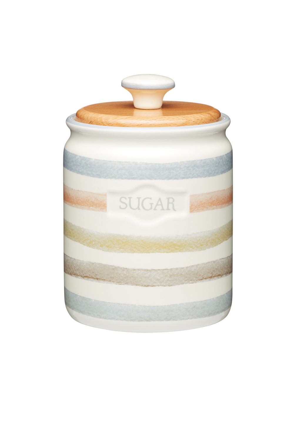 Classic Collection Striped Ceramic Sugar Container image 1