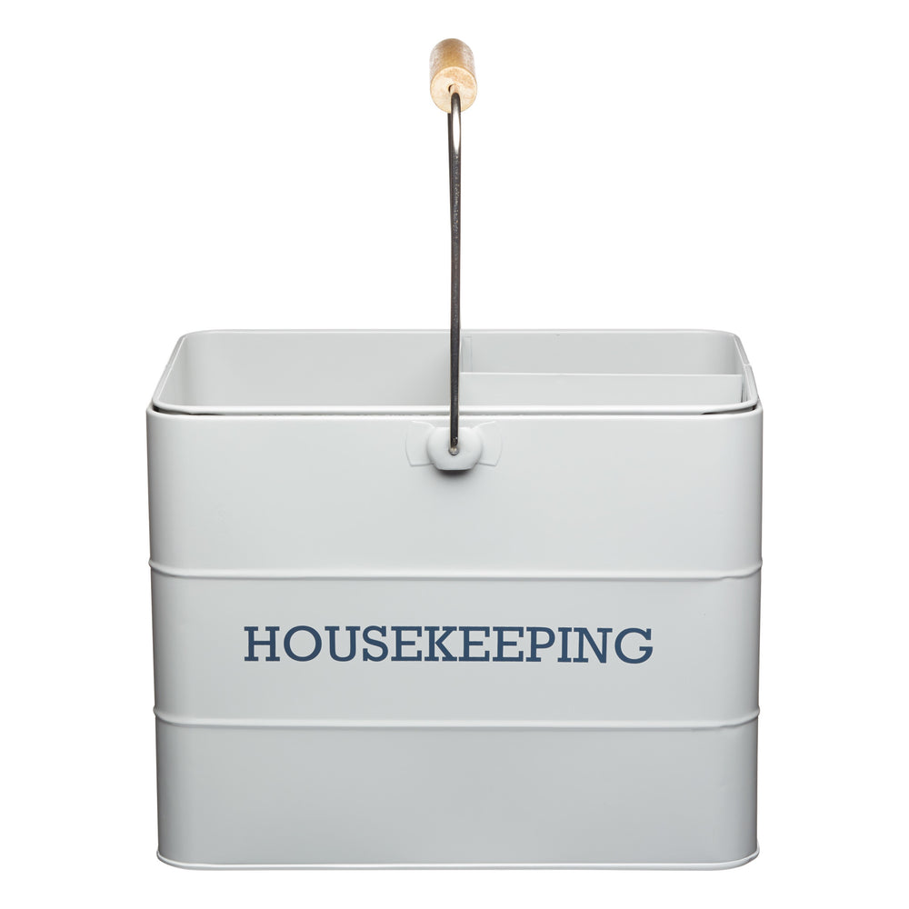 Living Nostalgia French Grey Housekeeping Tin image 1