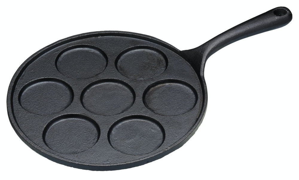 KitchenCraft Cast Iron 7 Hole Blinis Pan image 1