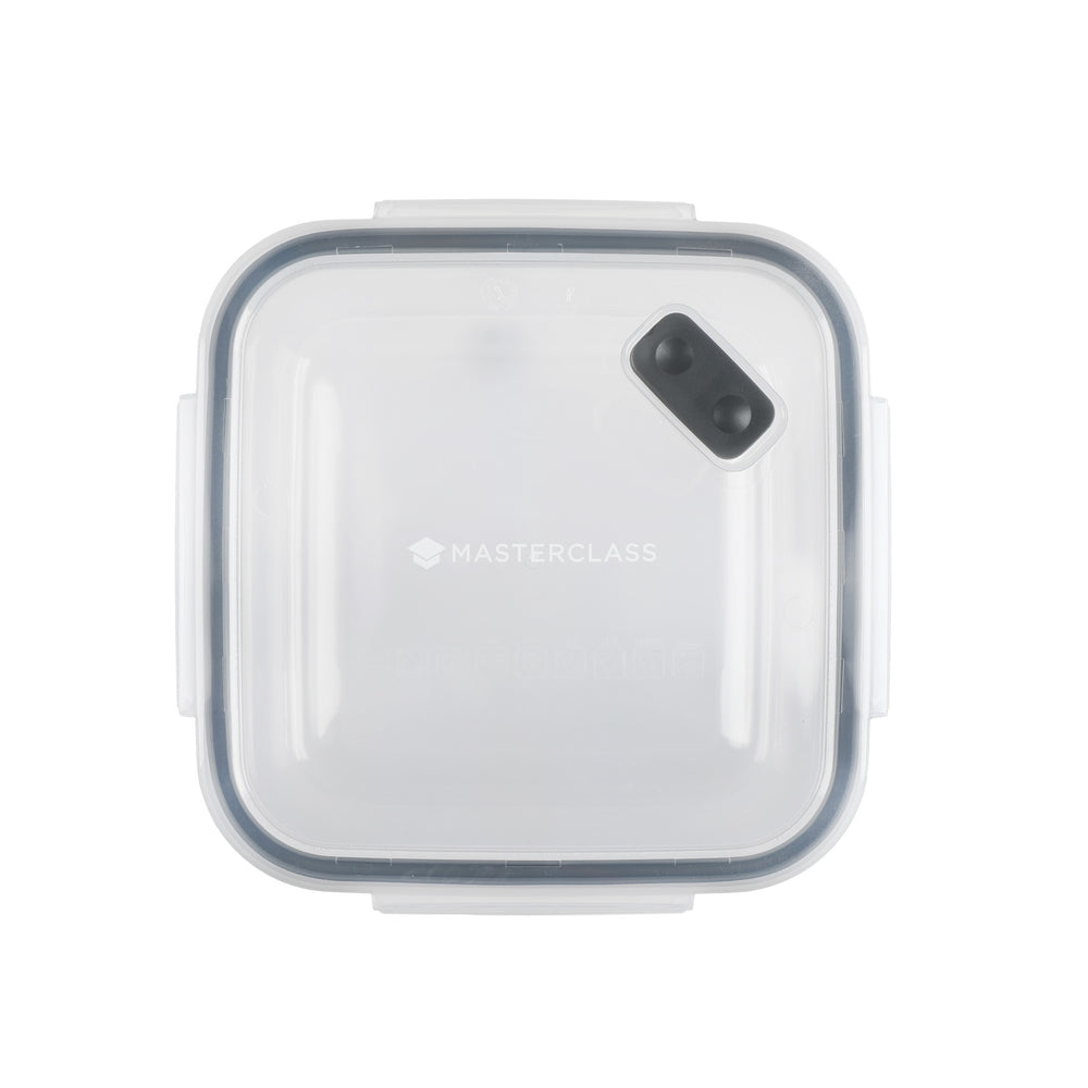 MasterClass Eco-Snap 1.4L Recycled Plastic Food Storage Container - Square image 1