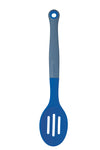 Colourworks Brights Blue Silicone-Headed Slotted Spoon image 1