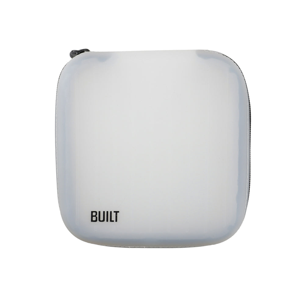 BUILT Silicone Bag with Zip for Snacks, Make-Up and More, 16 x 16cm BPA-Free Reusable Storage Pouch image 1