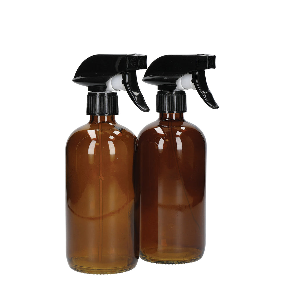 KitchenCraft Living Nostalgia Spray Bottle Set, Glass, Amber, 2 Pieces image 1