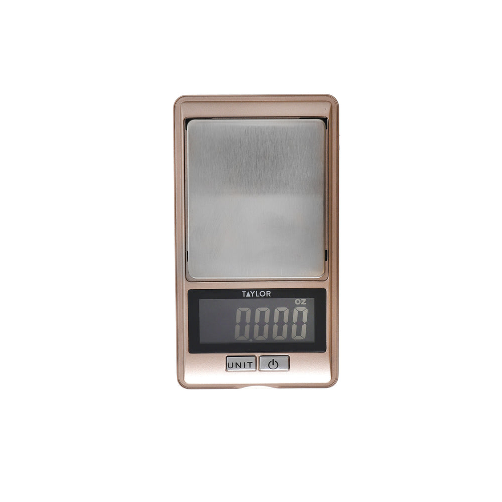 Taylor Pro 0.01g Precision Pocket Kitchen Scales in Gift Box, Plastic / Stainless Steel - Rose Gold image 1