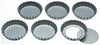 KitchenCraft Loose Base Tart Tins, Set of 6, 10cm image 1
