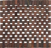 Creative Tops Dark Slatted Wood Pack Of 2 Placemats image 1
