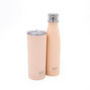 BUILT Hydration Set with 500 ml Water Bottle and 590 ml Travel Mug - Pale Pink image 1