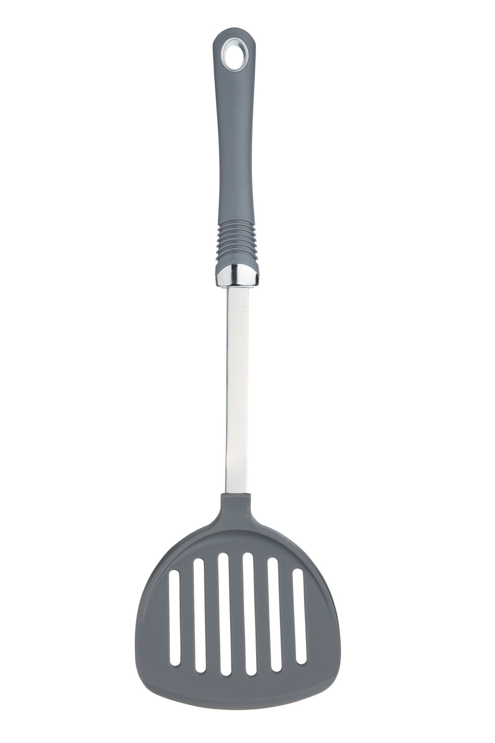 KitchenCraft Professional Nylon Round Slotted Food Turner with Soft Grip Handle image 1