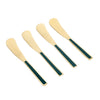 Artesà Set of Butter Spreaders - Green and Gold, 4 Pieces image 1