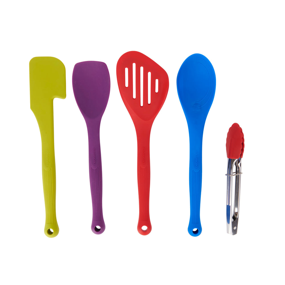 Colourworks 5-Piece Silicone Kitchen Utensils Set image 1