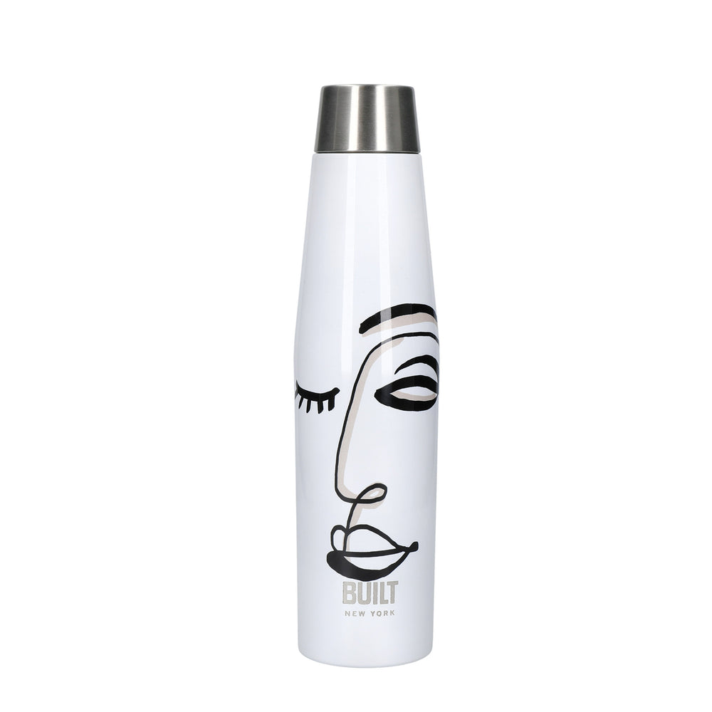 BUILT Apex 540ml Insulated Water Bottle, BPA-Free 18/8 Stainless Steel - 'Belle Vie' image 1