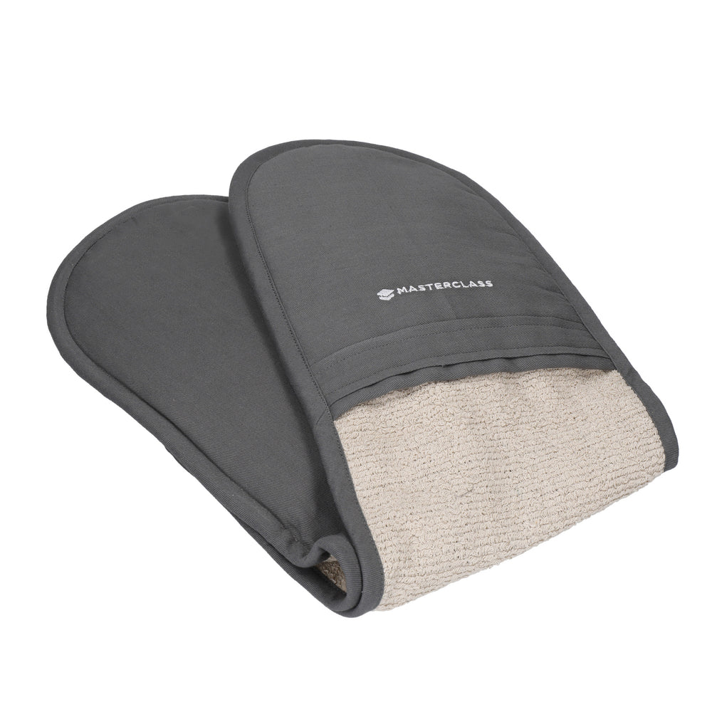 MasterClass Deluxe Professional Double Oven Glove - Grey image 1