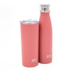 BUILT Hydration Set with 500 ml Water Bottle and 590 ml Travel Mug - Pink image 1