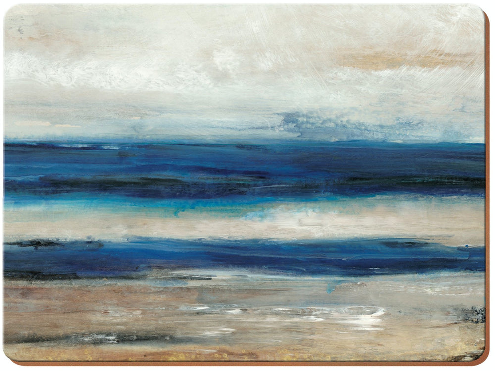 Creative Tops Blue Abstract Pack Of 4 Large Premium Placemats image 1