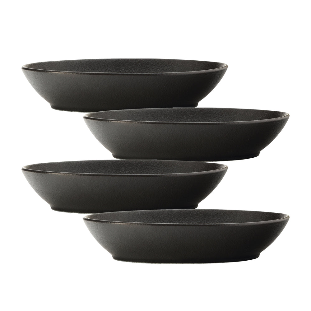 Set of 4 Maxwell & Williams Caviar 25cm Oval Bowls image 1