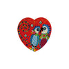 Maxwell & Williams Love Hearts Ceramic 10cm Fan Fan Club Square Coaster image 1
