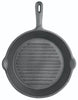 KitchenCraft Deluxe Cast Iron 24cm Round Ribbed Grill Pan