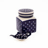 London Pottery Bundle with Canister and Tea Bag Tidy - Blue and White Circle image 1