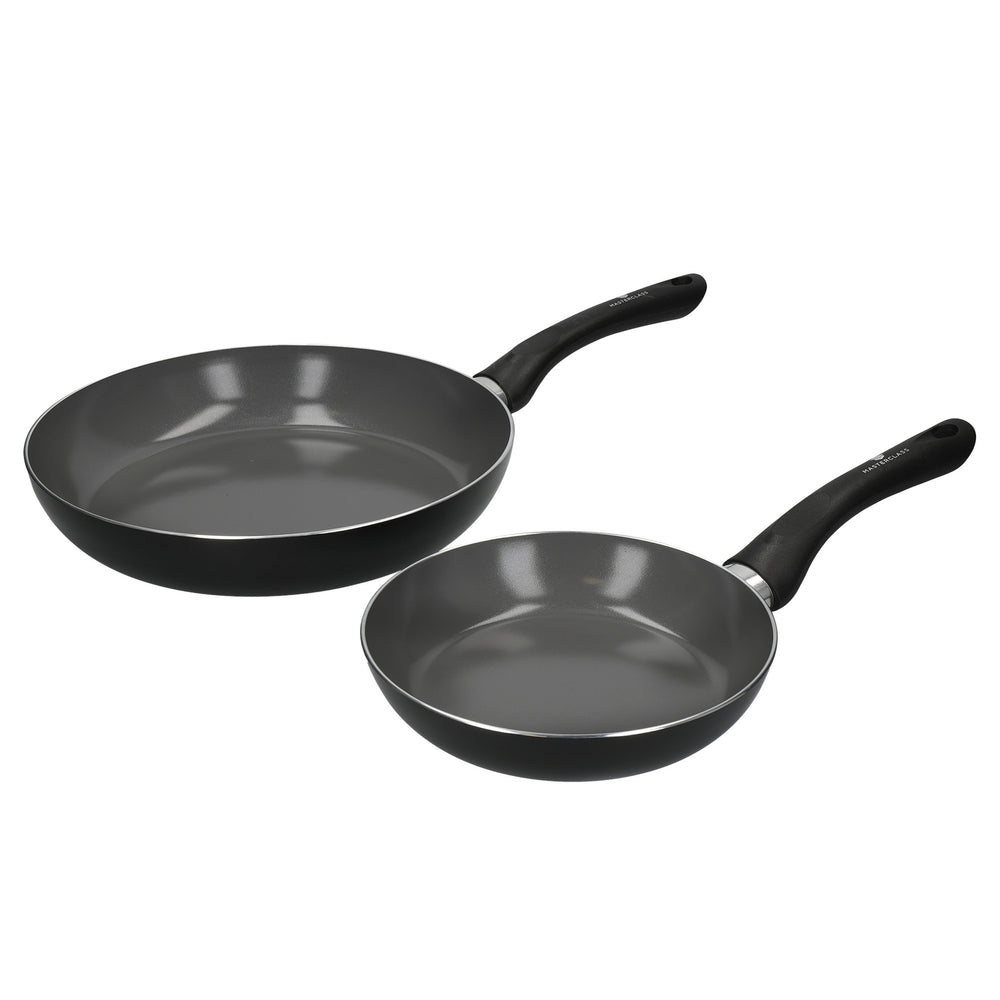 MasterClass Can-to-Pan Ceramic Non-Stick Pan Set with 2 Recycled Aluminium Frying Pans image 1