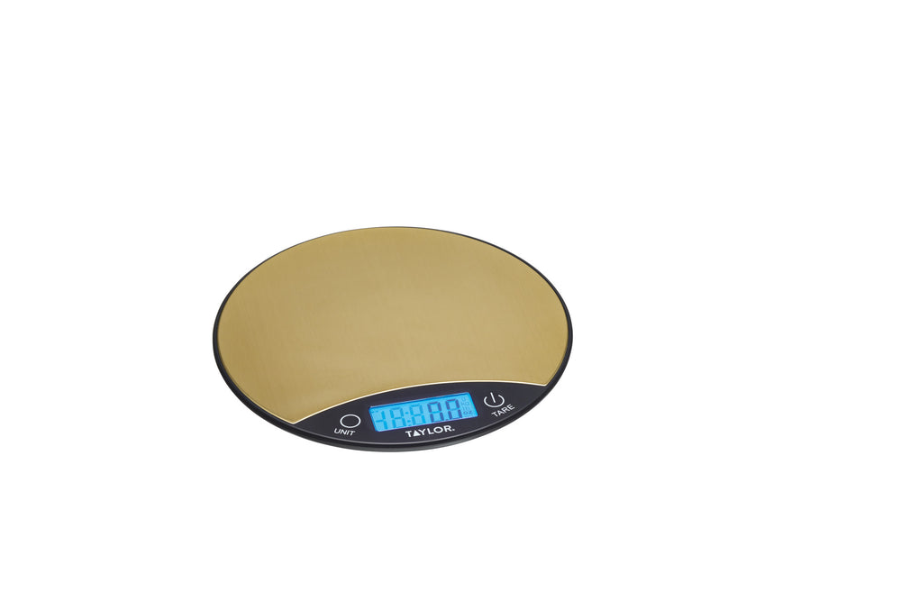 Taylor Pro Digital Dual 5Kg Kitchen Scales - Black & Brass image 1