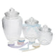 4pc Gift Set with a Small, Medium and Large Storage Jar and Decorating Ribbon