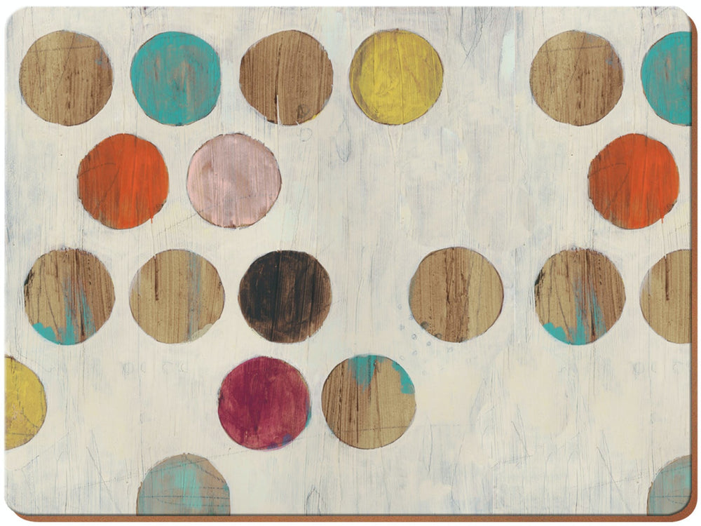 Creative Tops Retro Spot Pack Of 6 Premium Placemats image 1