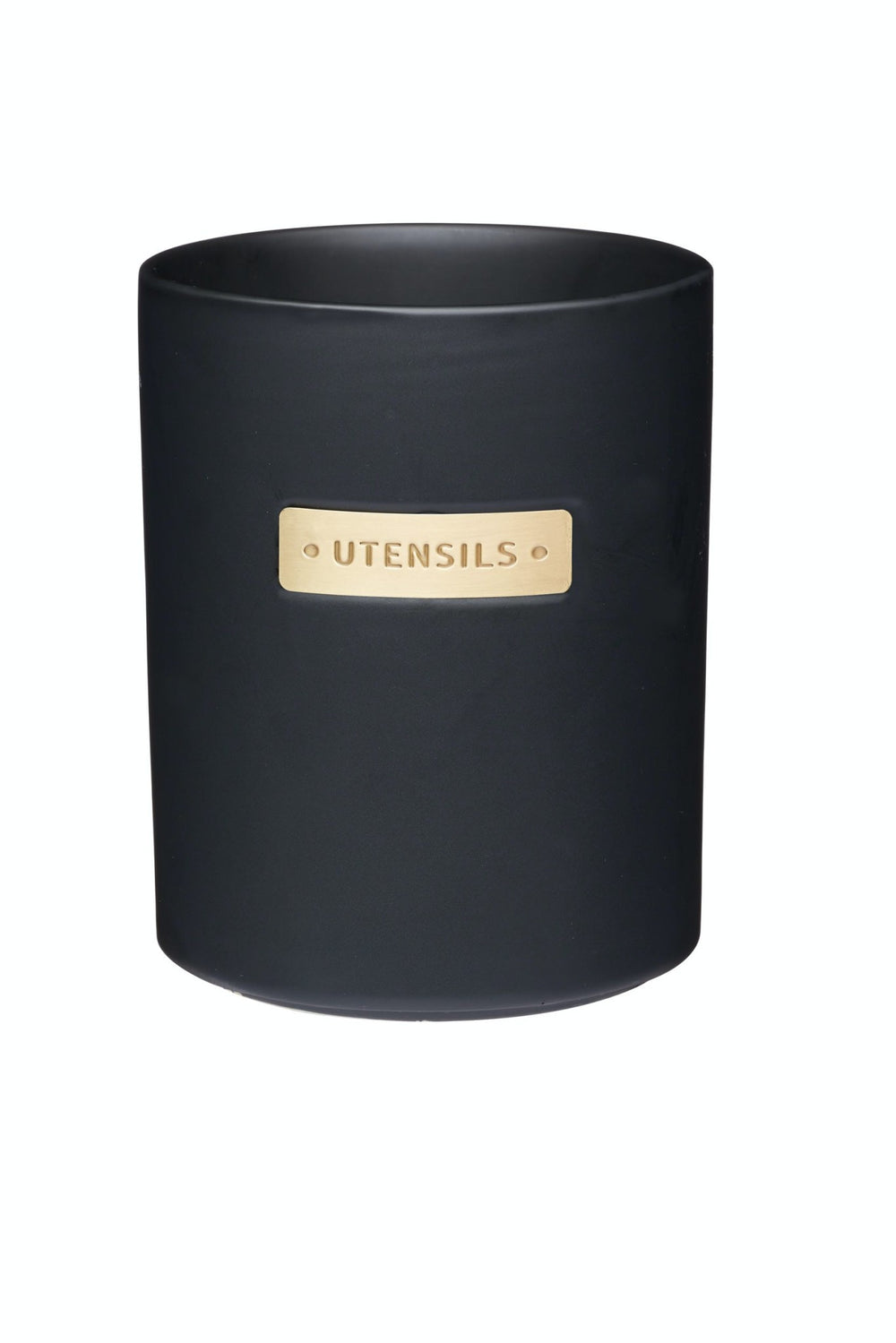 MasterClass Stoneware and Brass Effect Kitchen Utensil Holder image 1