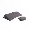 8pc Placemat and Coaster Set with 4x Black Slate Placemats and 4x Coasters