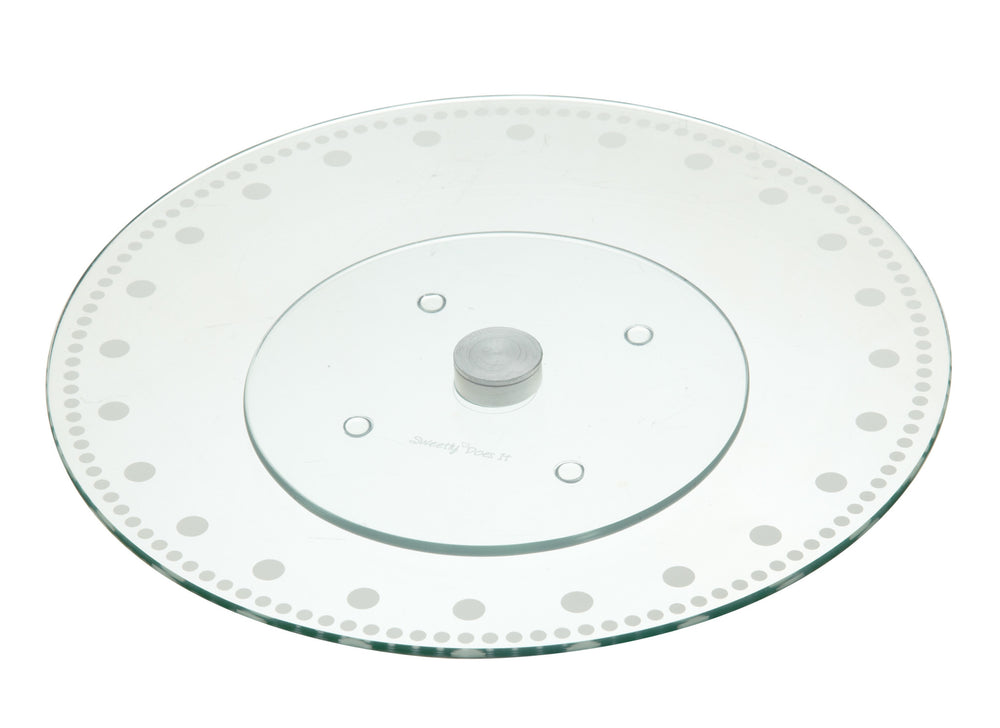 Sweetly Does It Revolving Glass Cake Stand image 1