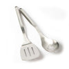 2pc Premium Stainless Steel Untensil Set with Slotted Spoon and Slotted Turner image 1