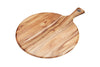 Natural Elements Acacia Wood Round Serving Paddle Board image 1
