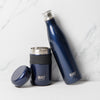 2pc Midnight Blue On-the-Go Set with Perfect Seal 740ml Double Walled Hydration Bottle and 490ml Food Flask image 1