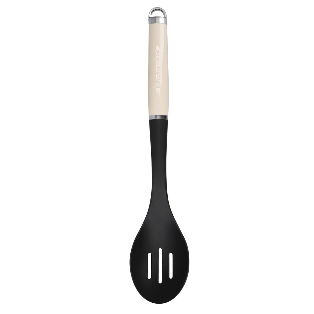 KitchenAid Nylon Slotted Spoon – Almond Cream image 1