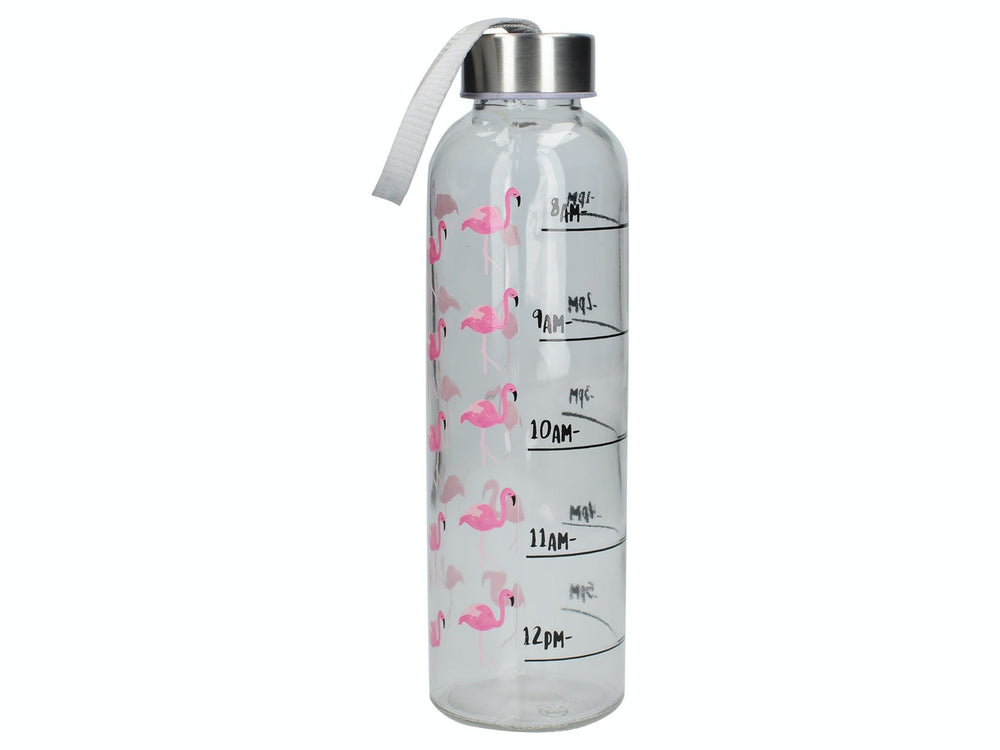 Creative Tops Ava & I Flamingo 500ml Glass Bottle image 1