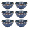 Set of 6 Mikasa Satori 11.5cm Porcelain Seigaiha Border Miso Serve Bowls image 1