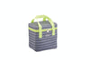 KitchenCraft Lunch Grey Stripy 5 Litre Cool Bag with Lime Handles image 1