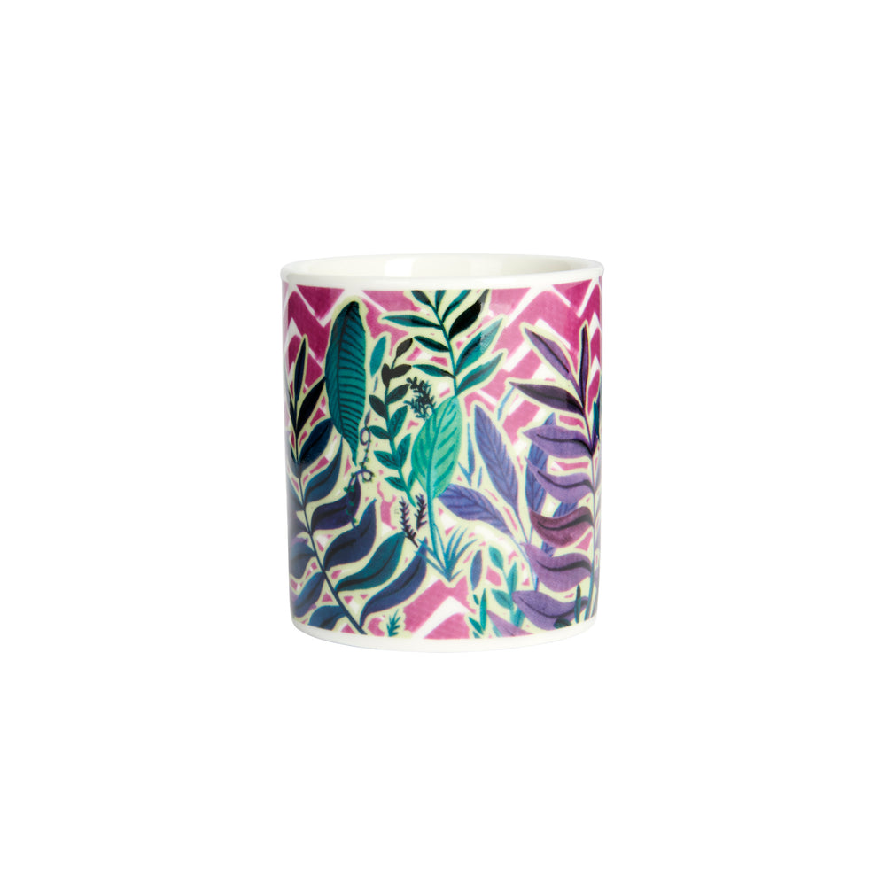KitchenCraft Espresso Mug Exotic Leaves Design image 1