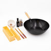 6pc Oriental Cooking Set with Non-Stick Wok, Chopsticks, 2x Dipping Bowls and Sushi Maker image 1