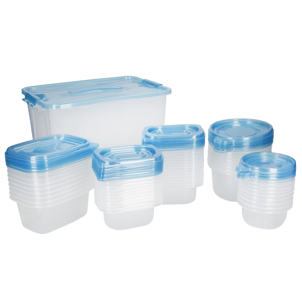 KitchenCraft BPA-Free Plastic Meal Prep Container Set, 50 Pieces image 1