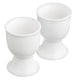 KitchenCraft Set of 2 White Porcelain Egg Cups