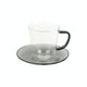 La Cafetière Colour Smoke Grey Tea Cup and Saucer