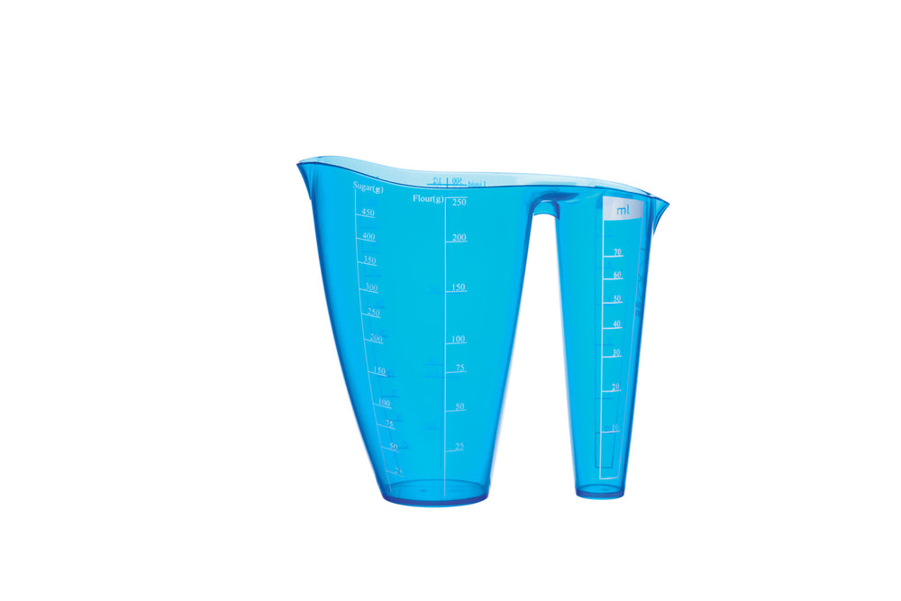Colourworks Brights Blue Dual Measuring Jug image 1