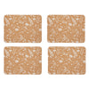 Natural Elements Set of 4 Biodegradable Cork Placemats, 21.5 x 19cm image 1