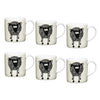 Set of 6 KitchenCraft 80ml Porcelain Sheep Espresso Cups image 1